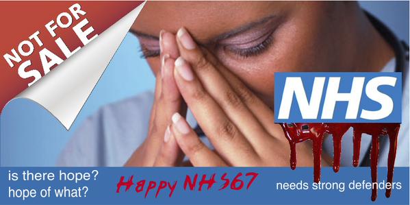 The NHS is 67 on 5th July. It deserves better than this