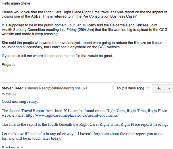 Email 1 4 Feb _CCGs travel analysis