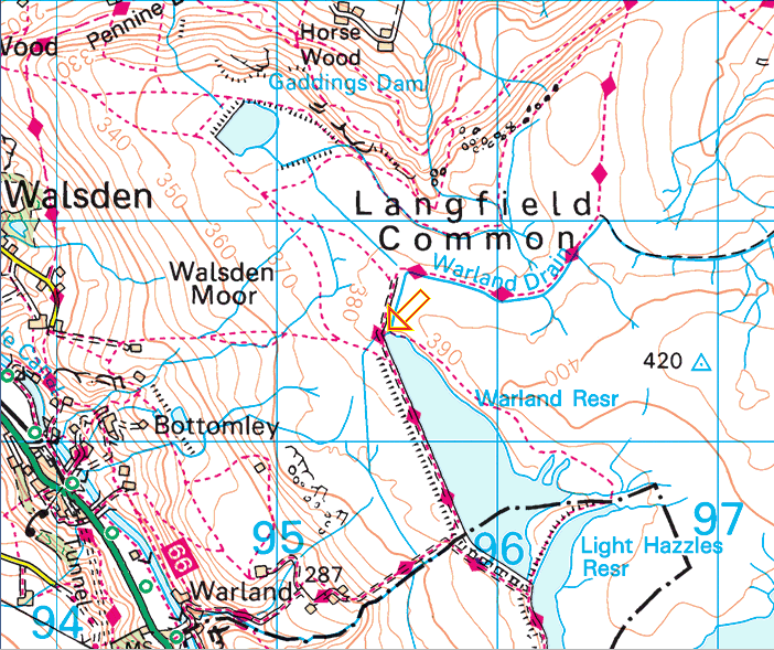 LAngfield Common map